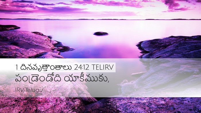 1 దినవృత్తాంతాలు 24:12 TELIRV Desktop Wallpaper - పండ్రెండోది - Desktop Bible Verse Wallpaper