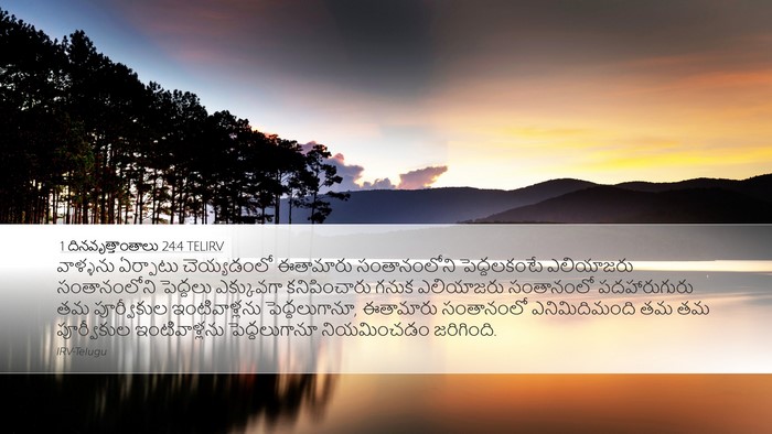1 దినవృత్తాంతాలు 24:4 TELIRV Bible Verse Image
