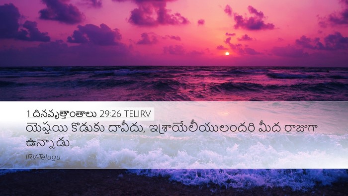 1 దినవృత్తాంతాలు 29:26 TELIRV Bible Verse Image