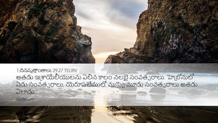 1 దినవృత్తాంతాలు 29:27 TELIRV Bible Verse Image