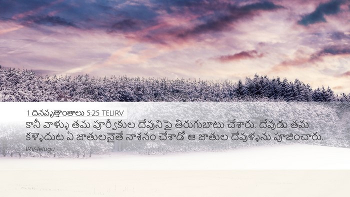 1 దినవృత్తాంతాలు 5:25 TELIRV Bible Verse Image