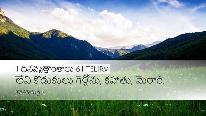 1 దినవృత్తాంతాలు 6:1 TELIRV Bible Verse Image