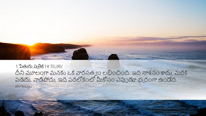 1 పేతురు పత్రిక 1:4 TELIRV Bible Verse Image