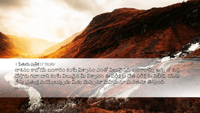 1 పేతురు పత్రిక 1:7 TELIRV Bible Verse Image