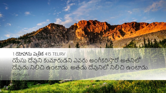 1 యోహాను పత్రిక 4:15 TELIRV Bible Verse Image