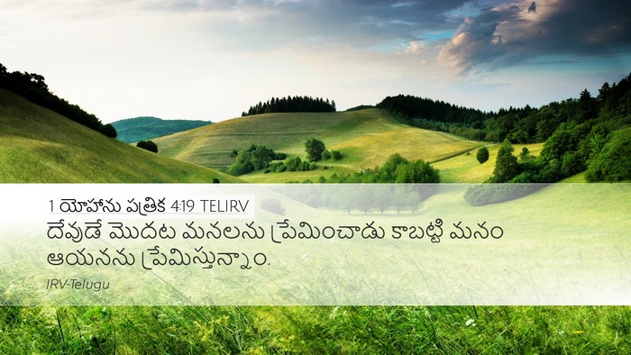 1 యోహాను పత్రిక 4:19 TELIRV Bible Verse Image