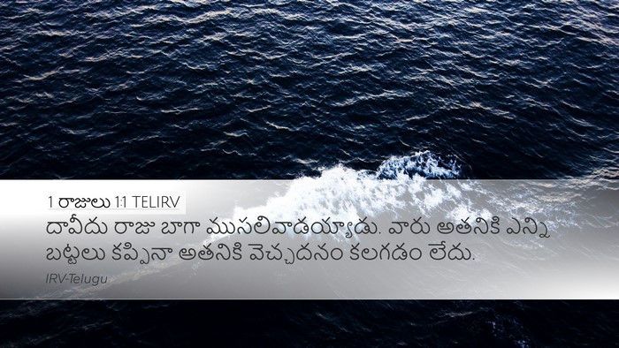1 రాజులు 1:1 TELIRV Desktop Wallpaper - దావీదు రాజు బాగా - Desktop Bible Verse Wallpaper