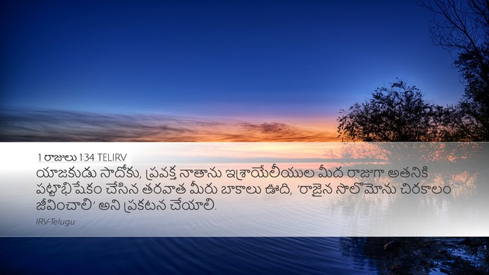 1 రాజులు 1:34 TELIRV Bible Verse Image