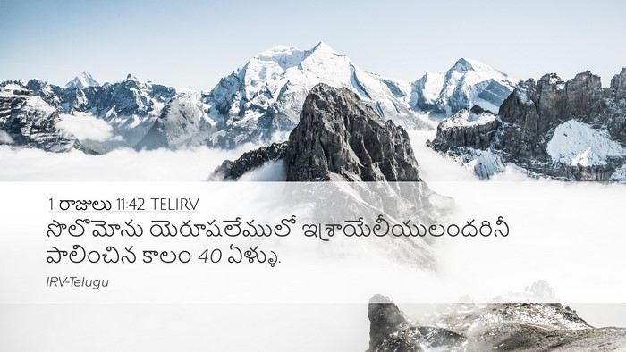1 రాజులు 11:42 TELIRV Bible Verse Image