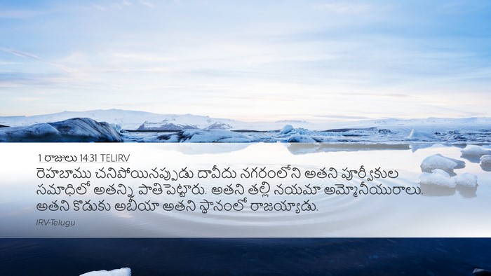 1 రాజులు 14:31 TELIRV Bible Verse Image