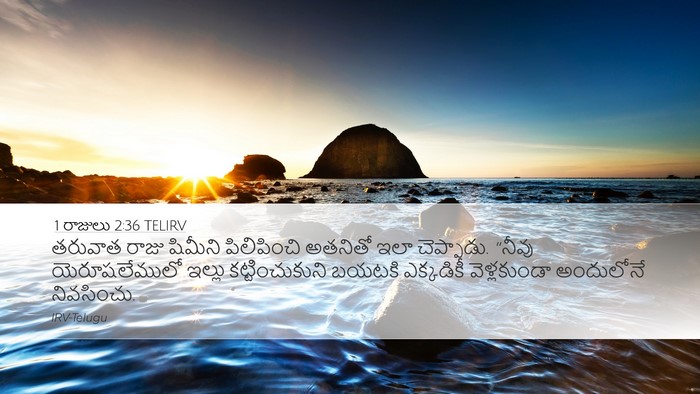 1 రాజులు 2:36 TELIRV Bible Verse Image