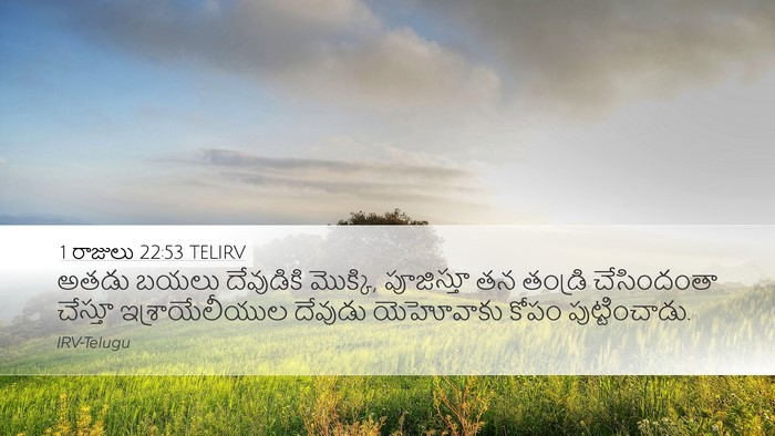 1 రాజులు 22:53 TELIRV Bible Verse Image