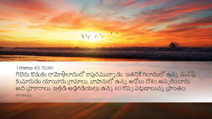 1 రాజులు 4:13 TELIRV Bible Verse Image