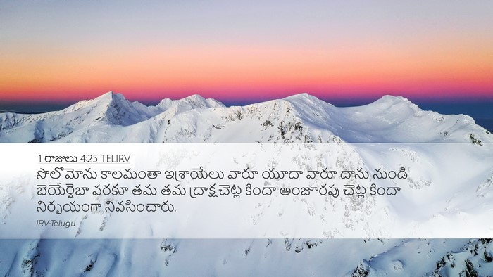 1 రాజులు 4:25 TELIRV Bible Verse Image