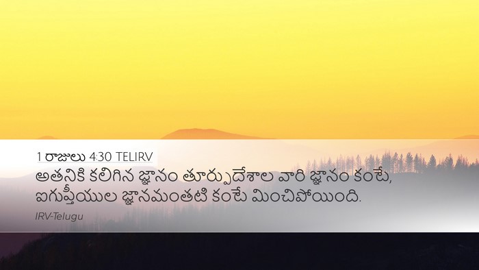 1 రాజులు 4:30 TELIRV Bible Verse Image