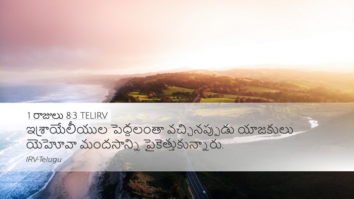1 రాజులు 8:3 TELIRV Desktop Wallpaper - ఇశ్రాయేలీయుల - Desktop Bible Verse Wallpaper