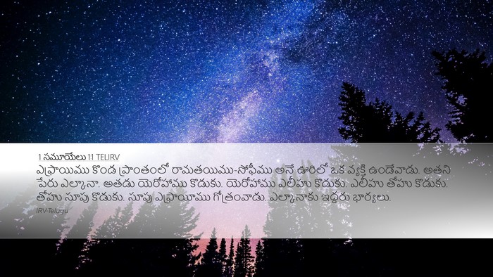 1 సమూయేలు 1:1 TELIRV Bible Verse Image