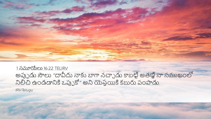 1 సమూయేలు 16:22 TELIRV Desktop Wallpaper - అప్పుడు సౌలు - Desktop Bible Verse Wallpaper