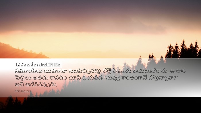 1 సమూయేలు 16:4 TELIRV Bible Verse Image