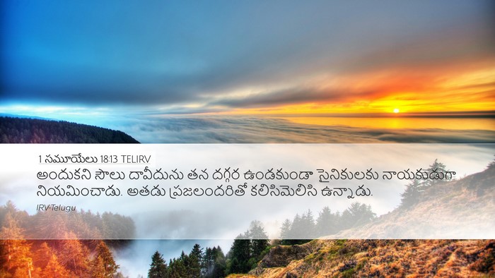 1 సమూయేలు 18:13 TELIRV Bible Verse Image