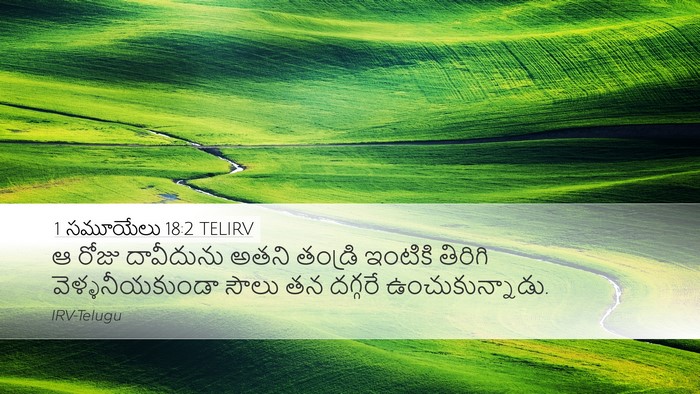 1 సమూయేలు 18:2 TELIRV Desktop Wallpaper - ఆ రోజు దావీదును - Desktop Bible Verse Wallpaper