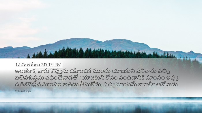 1 సమూయేలు 2:15 TELIRV Bible Verse Image