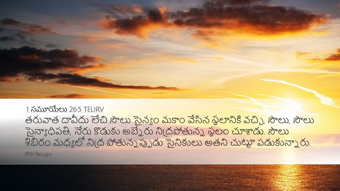 1 సమూయేలు 26:5 TELIRV Desktop Wallpaper - తరువాత దావీదు - Desktop Bible Verse Wallpaper