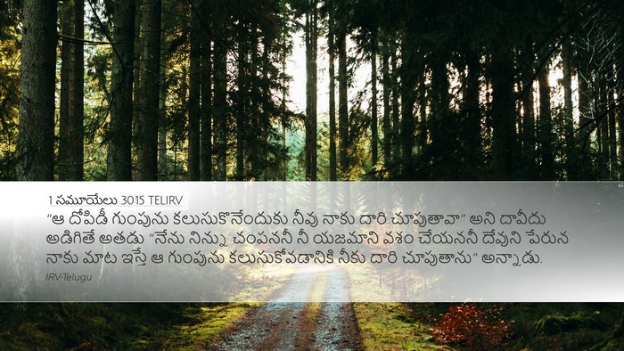 1 సమూయేలు 30:15 TELIRV Bible Verse Image
