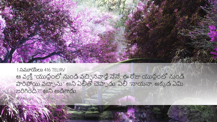 1 సమూయేలు 4:16 TELIRV Bible Verse Image