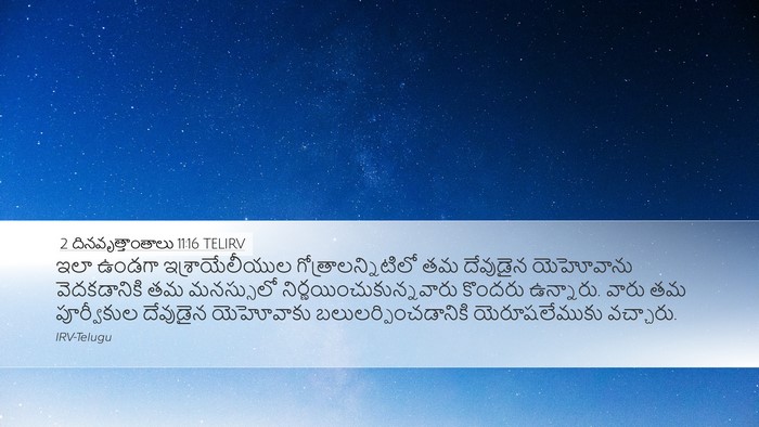 2 దినవృత్తాంతాలు 11:16 TELIRV Bible Verse Image