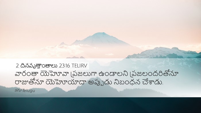 2 దినవృత్తాంతాలు 23:16 TELIRV Bible Verse Image