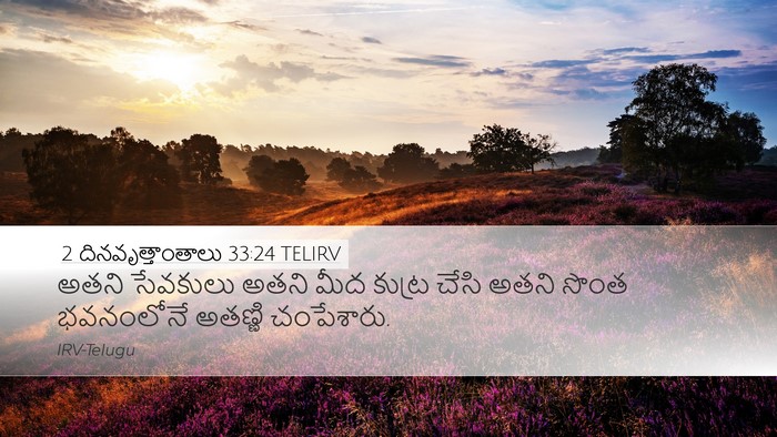2 దినవృత్తాంతాలు 33:24 TELIRV Bible Verse Image