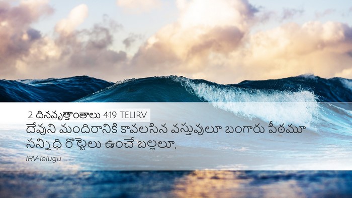 2 దినవృత్తాంతాలు 4:19 TELIRV Bible Verse Image
