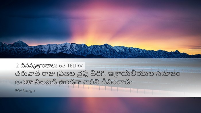2 దినవృత్తాంతాలు 6:3 TELIRV Bible Verse Image