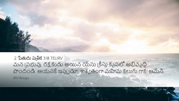 2 పేతురు పత్రిక 3:18 TELIRV Bible Verse Image
