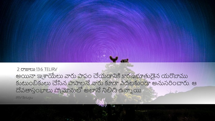2 రాజులు 13:6 TELIRV Bible Verse Image