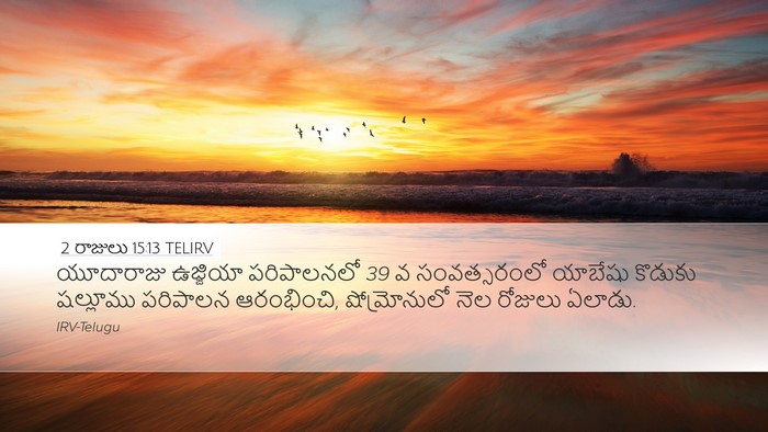 2 రాజులు 15:13 TELIRV Bible Verse Image
