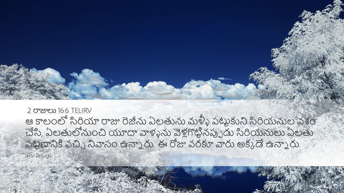 2 రాజులు 16:6 TELIRV Bible Verse Image