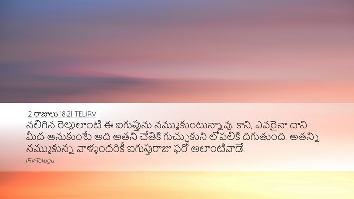 2 రాజులు 18:21 TELIRV Bible Verse Image