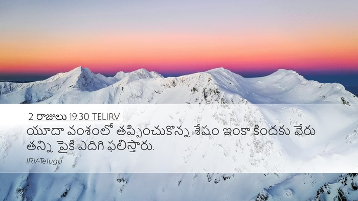 2 రాజులు 19:30 TELIRV Desktop Wallpaper - యూదా వంశంలో - Desktop Bible Verse Wallpaper