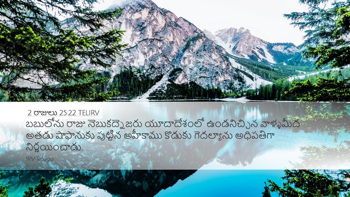 2 రాజులు 25:22 TELIRV Bible Verse Image