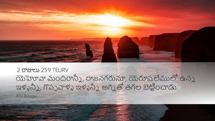 2 రాజులు 25:9 TELIRV Bible Verse Image