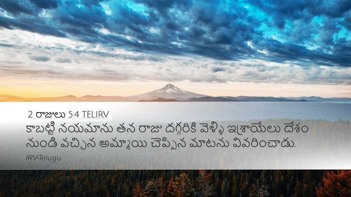 2 రాజులు 5:4 TELIRV Desktop Wallpaper - కాబట్టి నయమాను తన - Desktop Bible Verse Wallpaper
