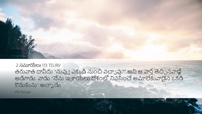 2 సమూయేలు 1:13 TELIRV Desktop Wallpaper - తరువాత దావీదు - Desktop Bible Verse Wallpaper