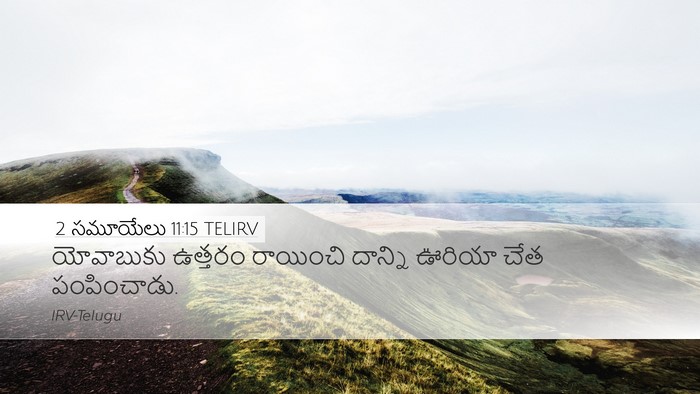 2 సమూయేలు 11:15 TELIRV Bible Verse Image