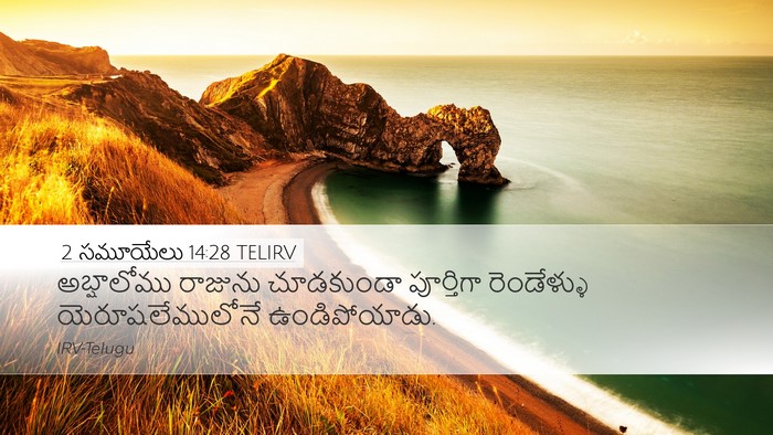 2 సమూయేలు 14:28 TELIRV Bible Verse Image