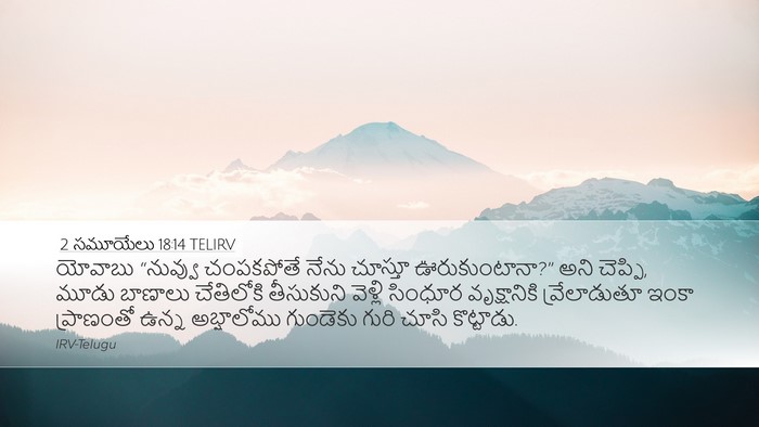 2 సమూయేలు 18:14 TELIRV Bible Verse Image