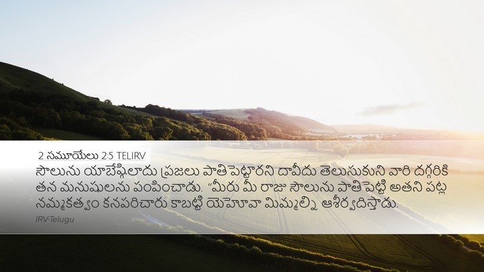 2 సమూయేలు 2:5 TELIRV Desktop Wallpaper - సౌలును - Desktop Bible Verse Wallpaper