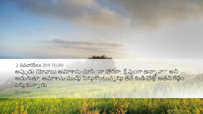2 సమూయేలు 20:9 TELIRV Bible Verse Image