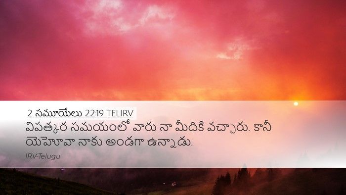 2 సమూయేలు 22:19 TELIRV Bible Verse Image